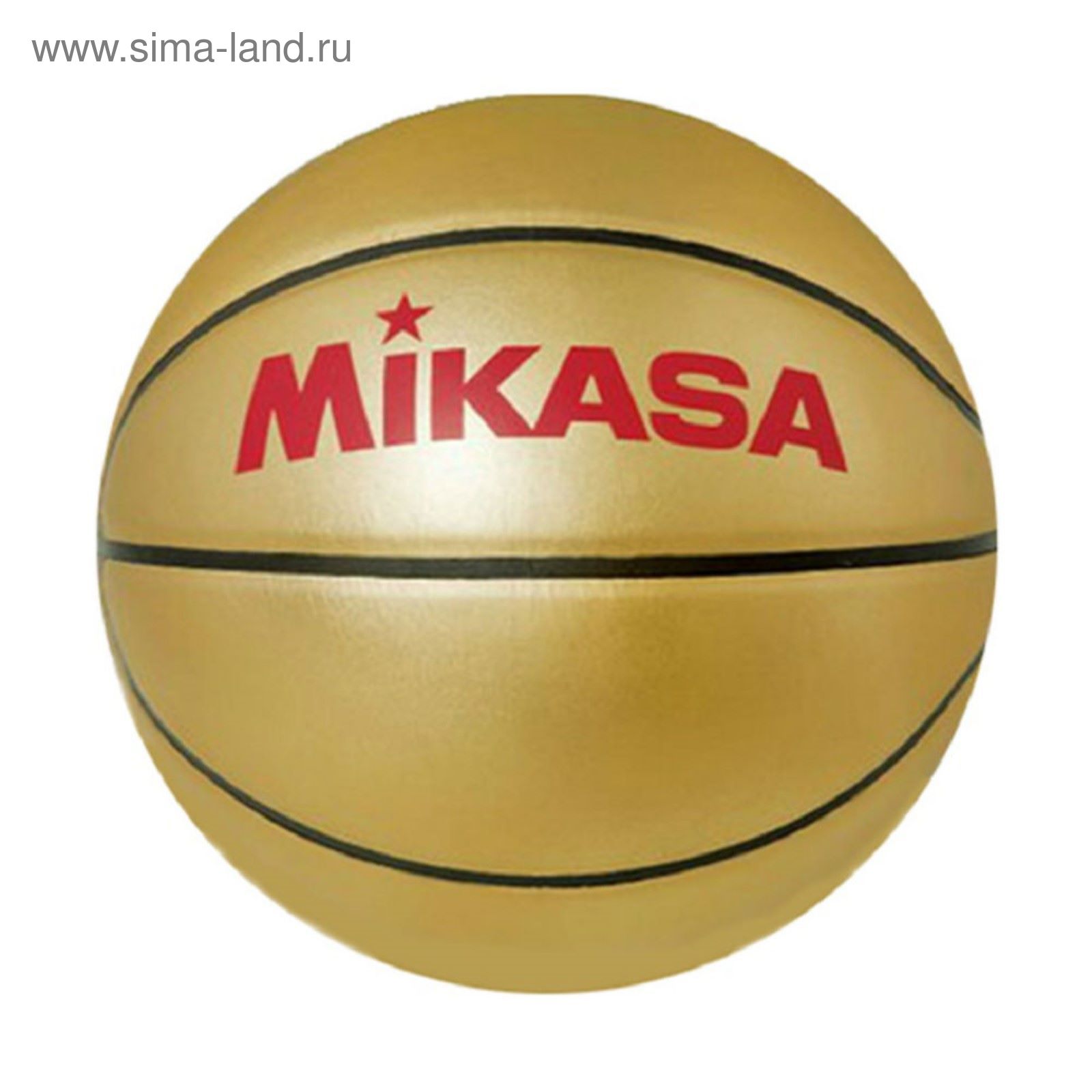 Мяч баскетбольный, Mikasa GOLD BB, цвет золотой (2436249) - Купить по цене от 2 350.00 руб.